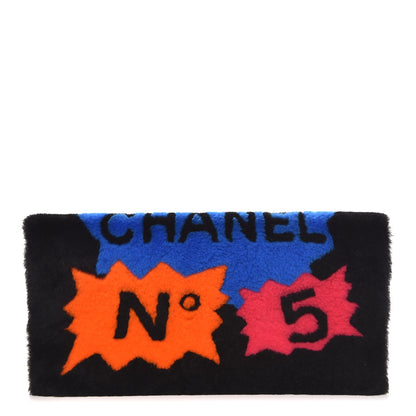 Chanel Shearling Lambskin 100% Clutch Black 1 of 7
