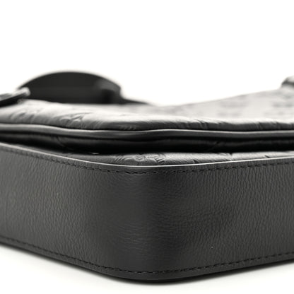 Louis Vuitton Calfskin Monogram Shadow Trio Messenger Black 8 of 10