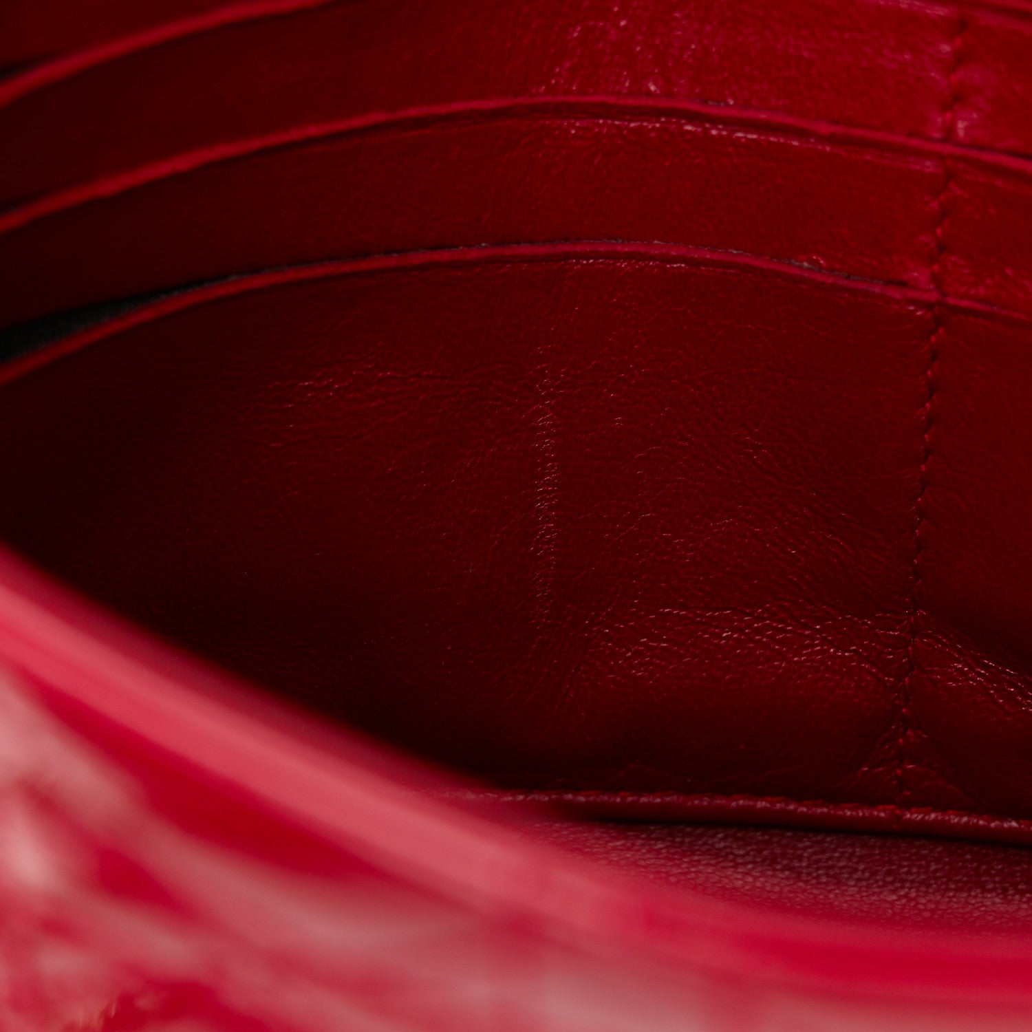 Christian Dior Patent Cannage Miss Dior Promenade Pouch Red 8 of 15