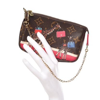 Louis Vuitton Monogram 2017 Christmas Animation Mini Pochette Accessories 2 of 7
