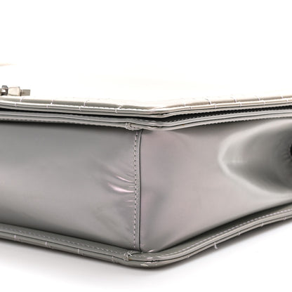 Chanel Glazed Calfskin Large Boy Flap Grey 10 of 10