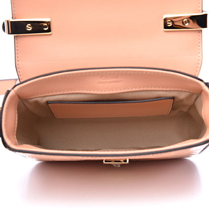 Chloe Calfskin Crocodile Embossed Mini C Double Carry Milky Orange 5 of 8