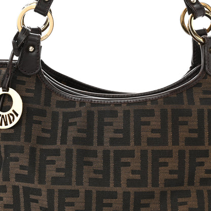 Fendi Zucca Small Chef Shopping Tote Tobacco Moro 10 of 15