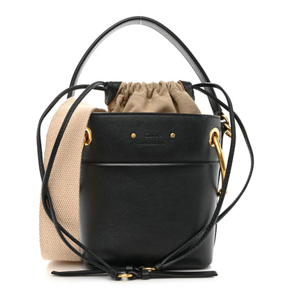 Chloe Smooth Calfskin Mini Roy Bucket Bag Black 1 of 11