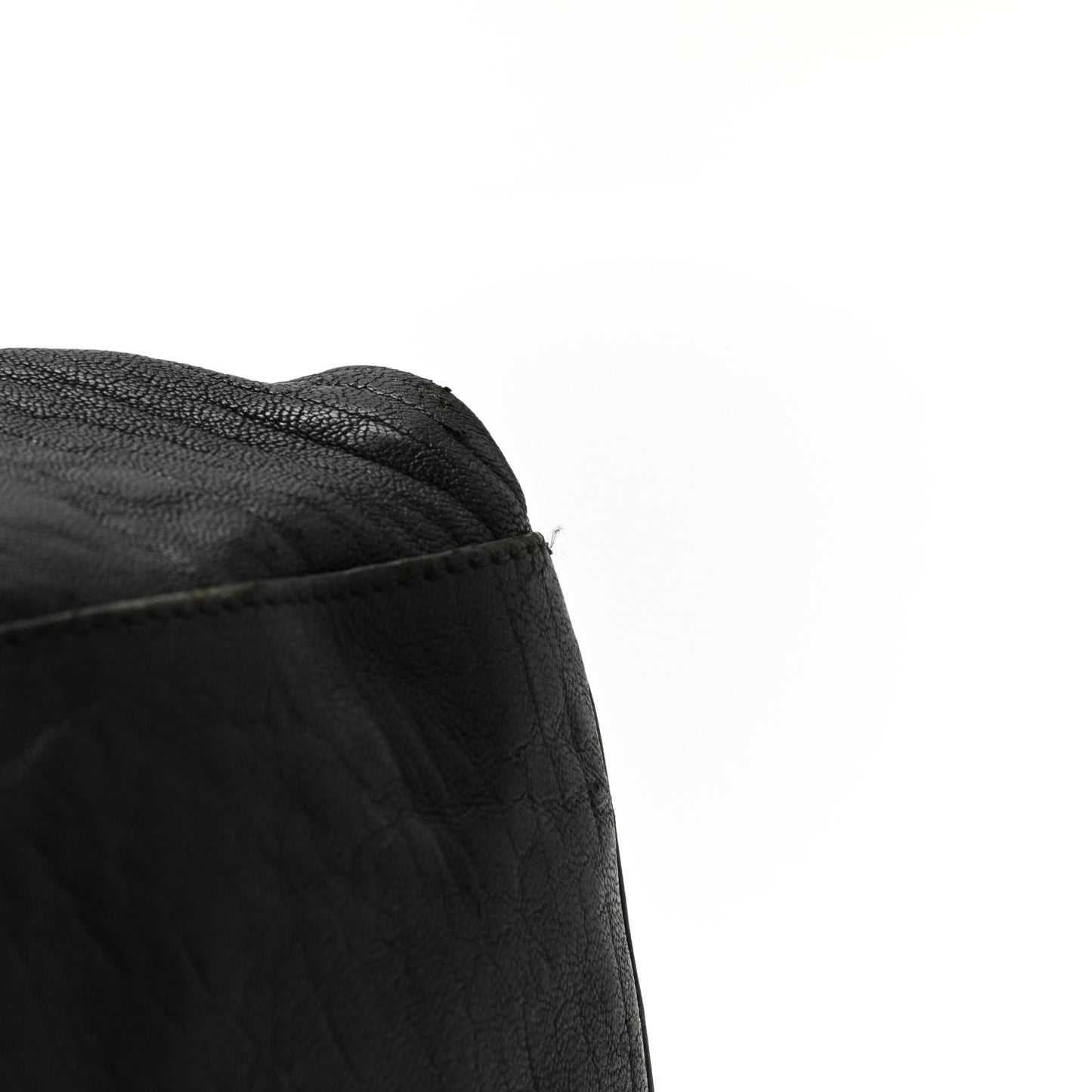 Distressed Lambskin Large Bag De Jour Tote Black