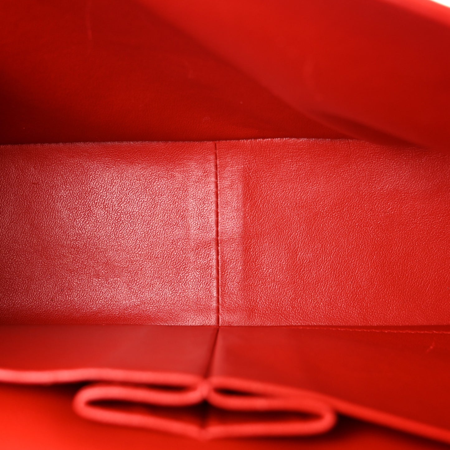 Lambskin Quilted Jumbo Double Flap Red