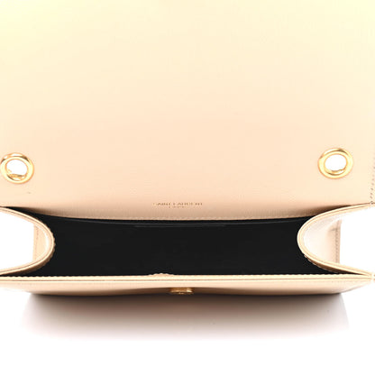 Saint Laurent Grain De Poudre Small Monogram Kate Satchel Nude Powder 3 of 3