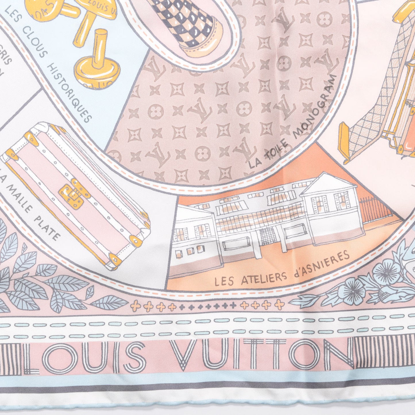 Silk Jeu De Louis Scarf Blush