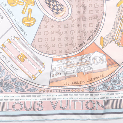 Louis Vuitton Silk Jeu De Louis Scarf Blush 3 of 9