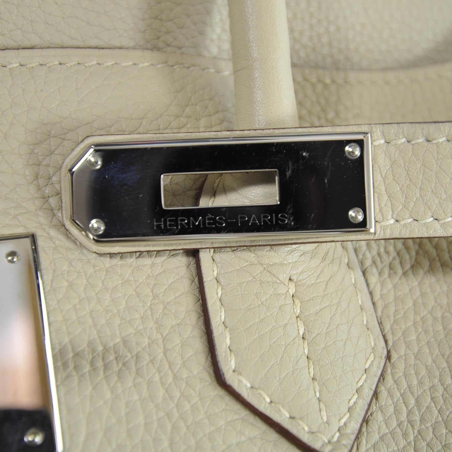 Hermes Taurillon Clemence Birkin 35 Parchemin 8 of 9