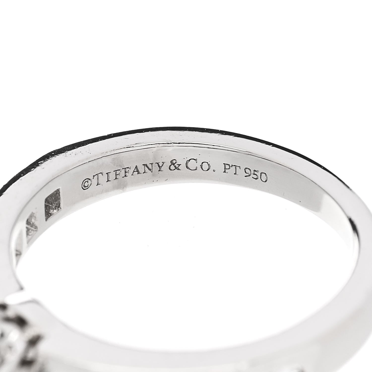 Tiffany Platinum Diamond .99ct Channel-Set Engagement Ring 47 4.25 5 of 6