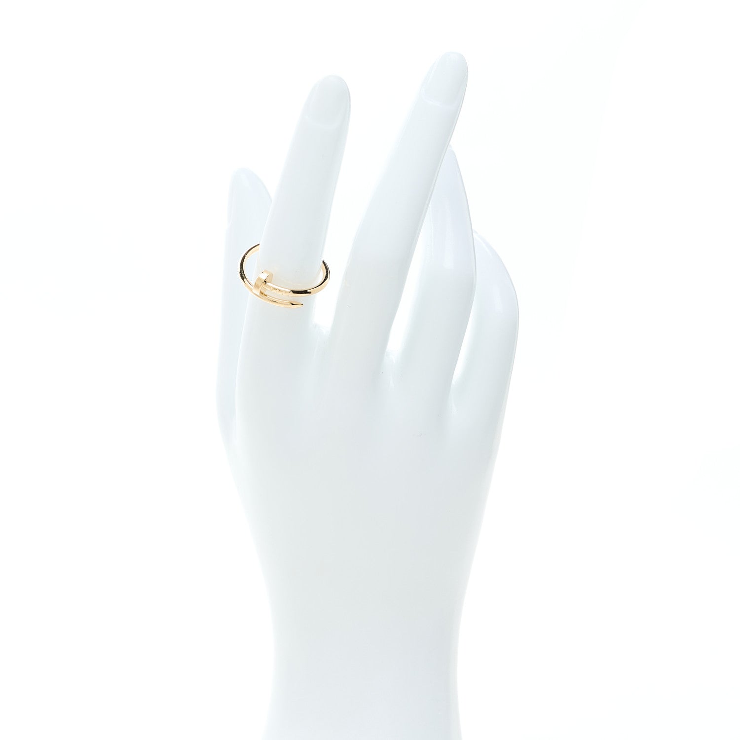 Cartier 18K Yellow Gold Small Juste Un Clou Ring 54 7 2 of 5