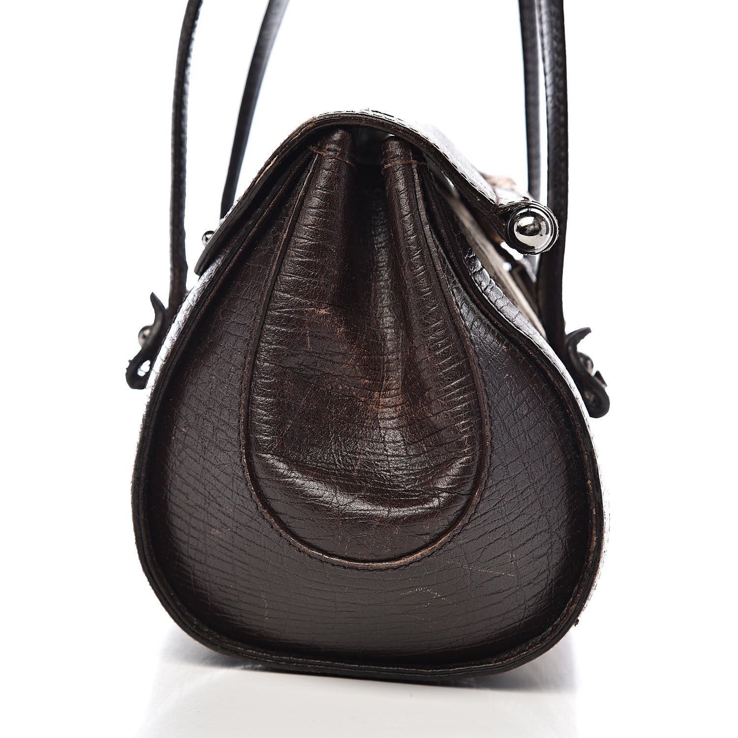 Gucci Monogram Bamboo Bullet Bag Dark Brown 18 of 22