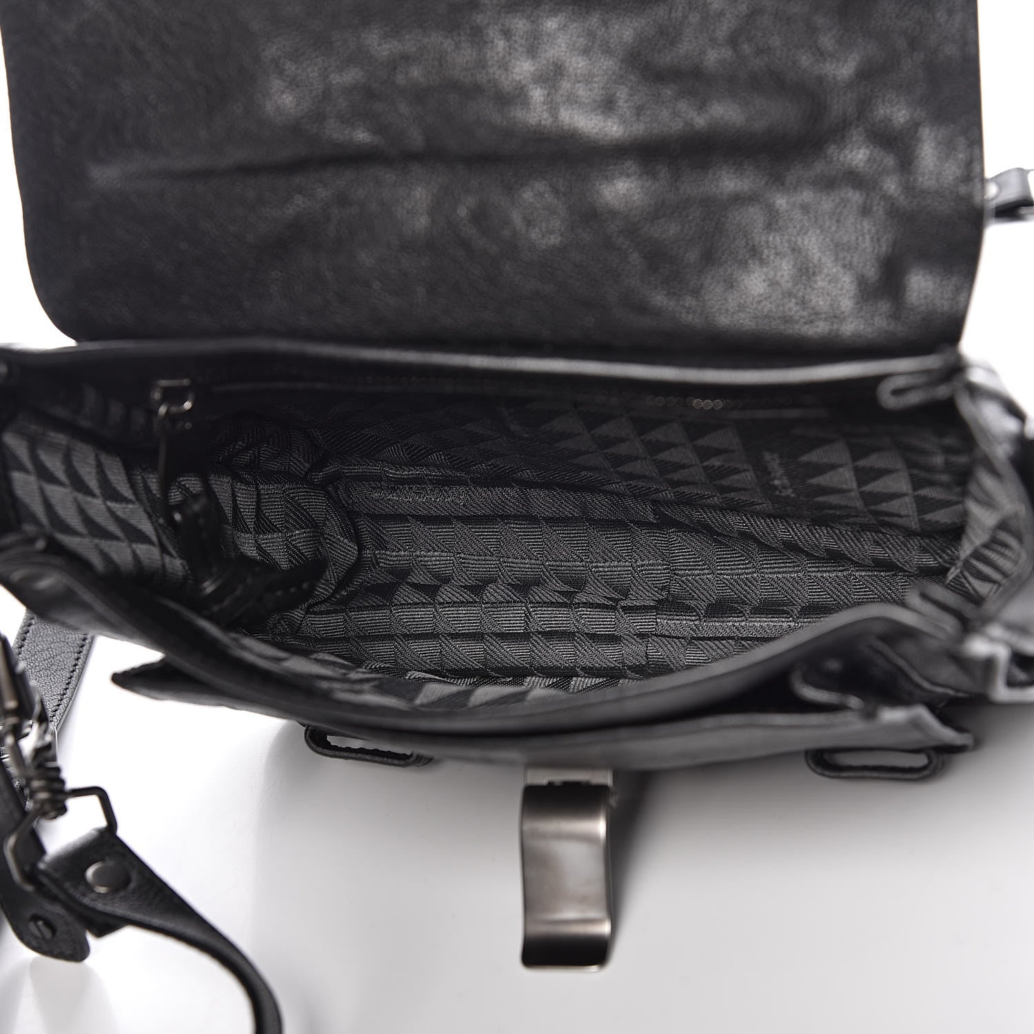 Proenza Schouler Lambskin Fringe PS1 Crossbody Pouch Black 5 of 11