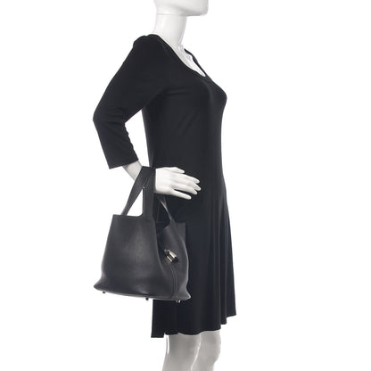 Hermes Taurillon Clemence Picotin Lock 22 MM Black 2 of 9