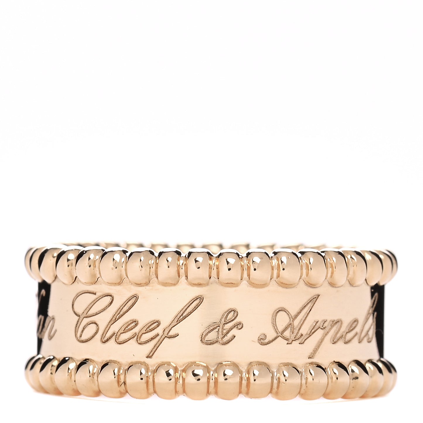 18K Yellow Gold Perlee Signature Ring 51 5.75