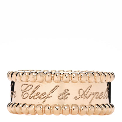 Van Cleef & Arpels 18K Yellow Gold Perlee Signature Ring 51 5.75 3 of 5