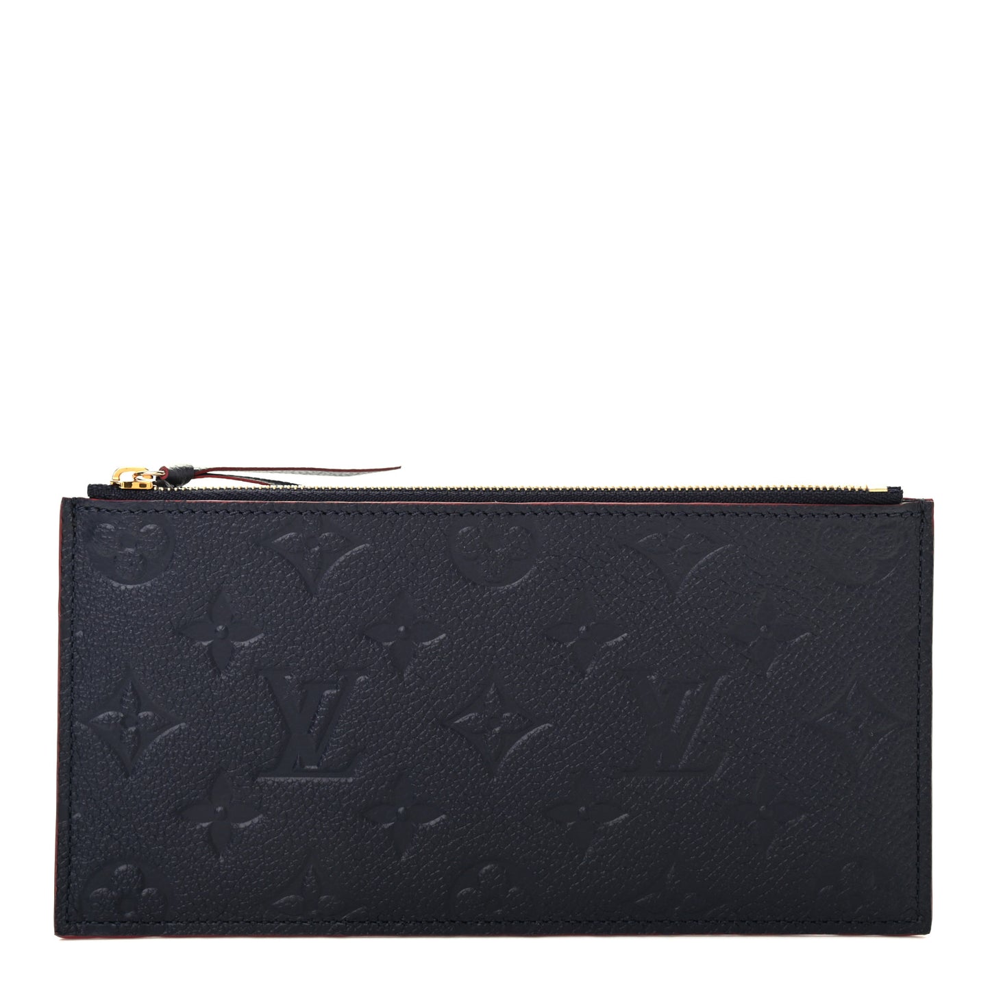 Empreinte Felicie Chain Wallet Zippered Insert Marine Rouge