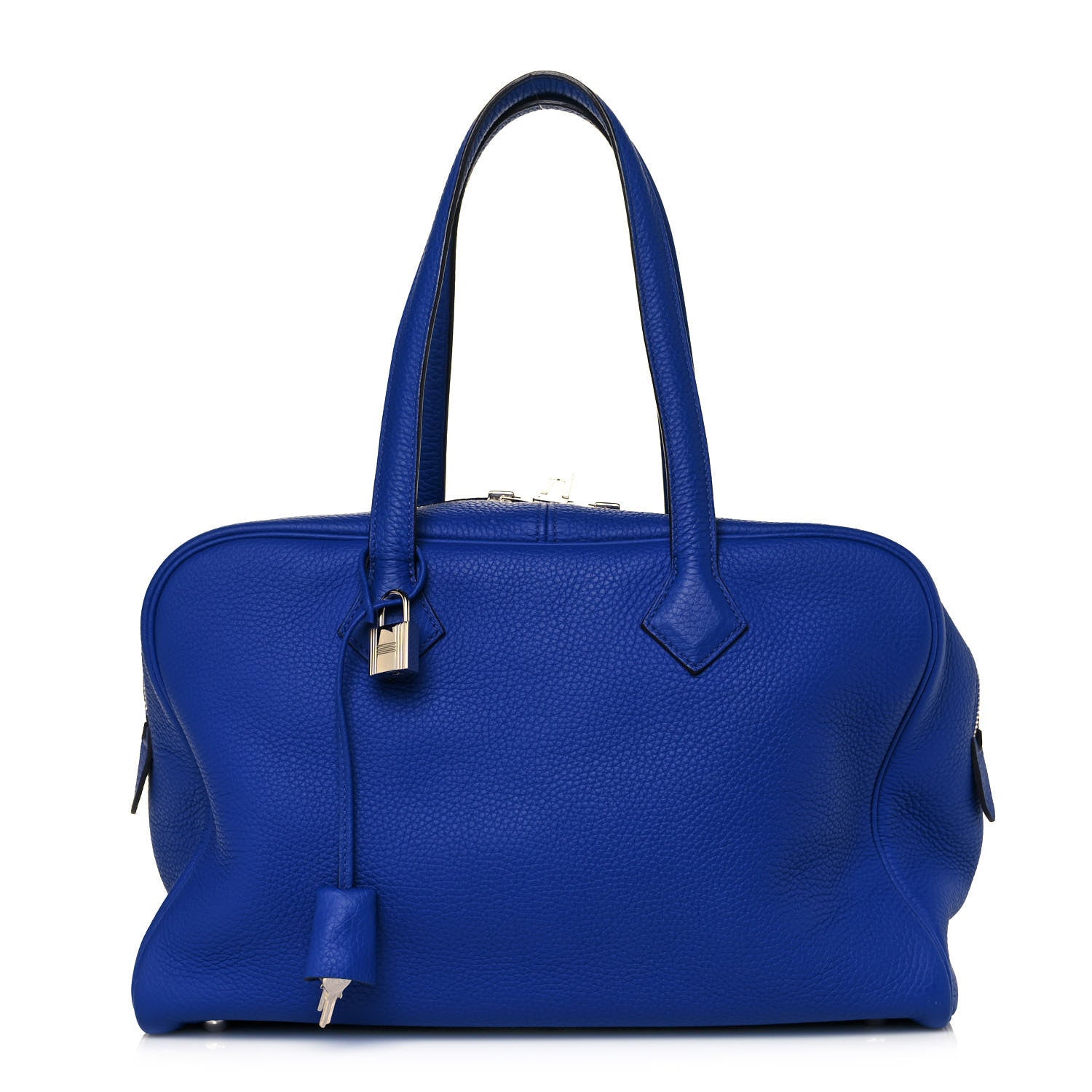 Hermes Taurillon Clemence Victoria II 35 Bleu Electrique 1 of 13