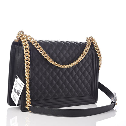 Chanel Caviar Quilted Large Boy Flap Black 3 of 10