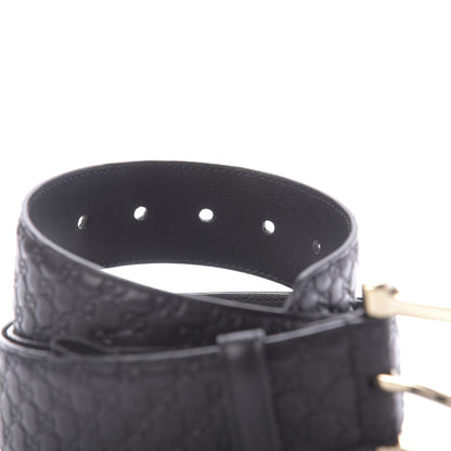 Gucci Soft Microguccissima Margaux Calfskin Belt 105 42 Black 5 of 7