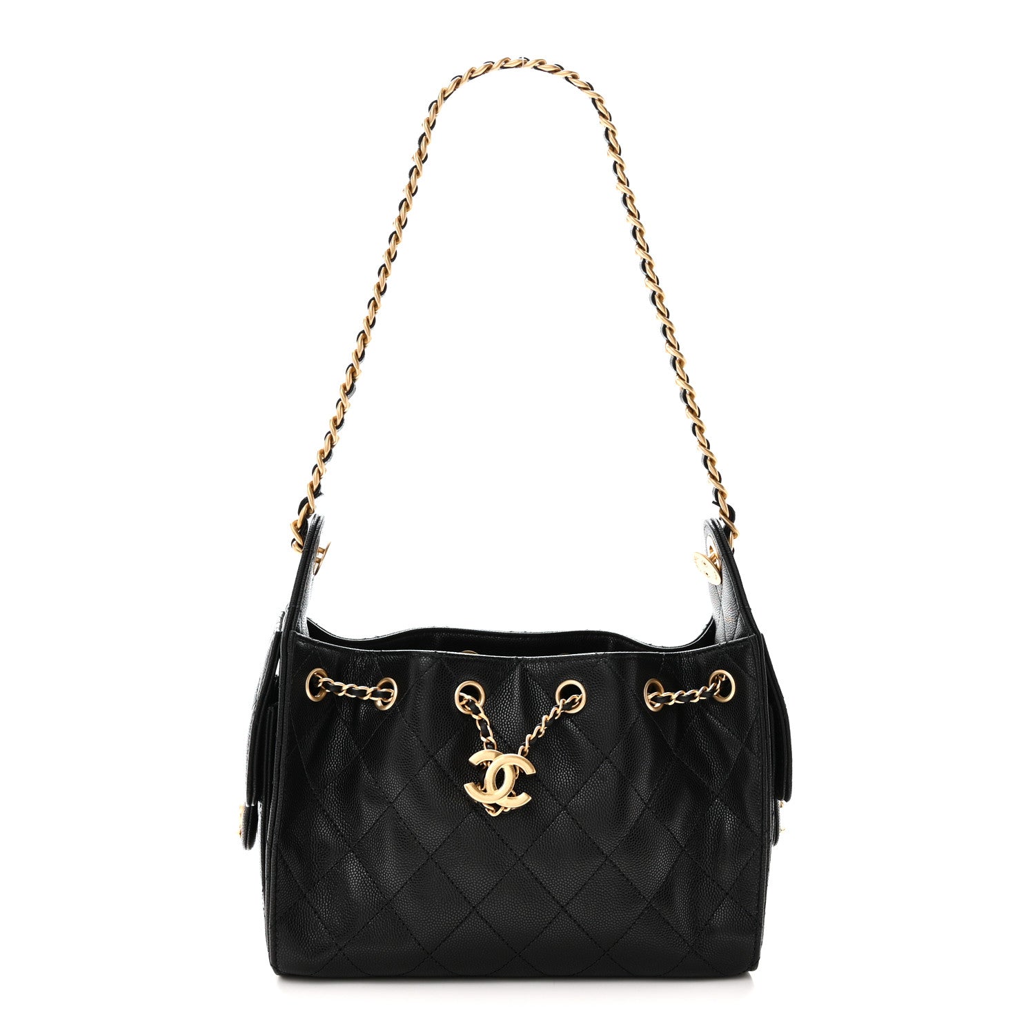 Chanel Caviar Quilted Mini Chanel 25 Handbag Black 1 of 10