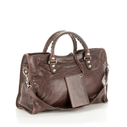 Balenciaga Agneau Giant 12 Silver Hardware City Cigare Fonce 3 of 7