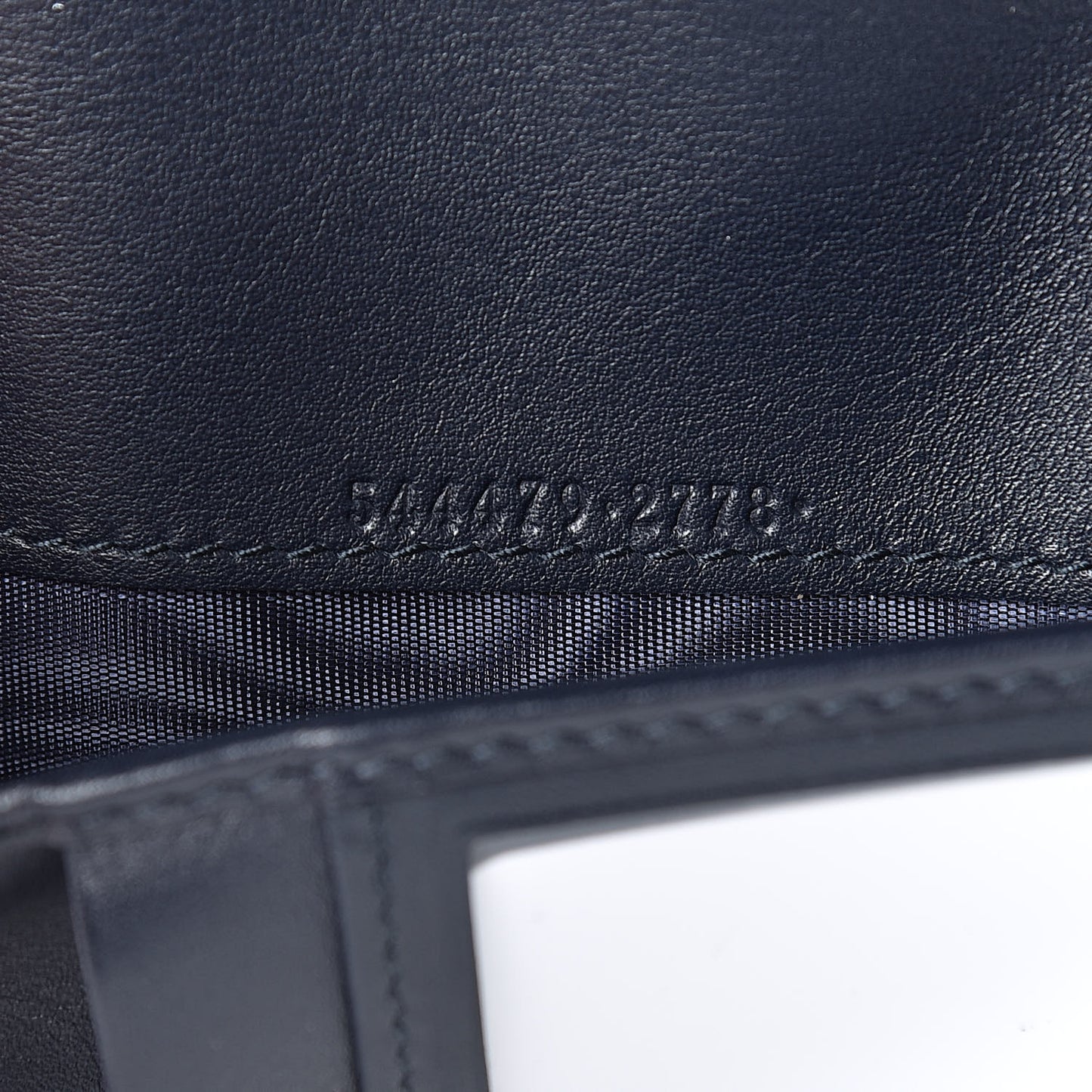 Microguccissima Bi-Fold Organizer Wallet Blue