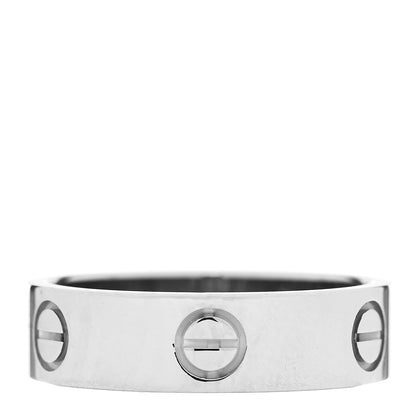Cartier 18K White Gold 5.5mm LOVE Ring 57 8 3 of 5