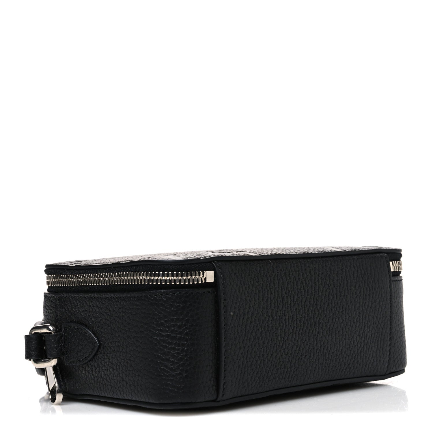 Gucci Piuma Calfskin Jumbo GG Embossed Super Mini Messenger Bag Black 4 of 10