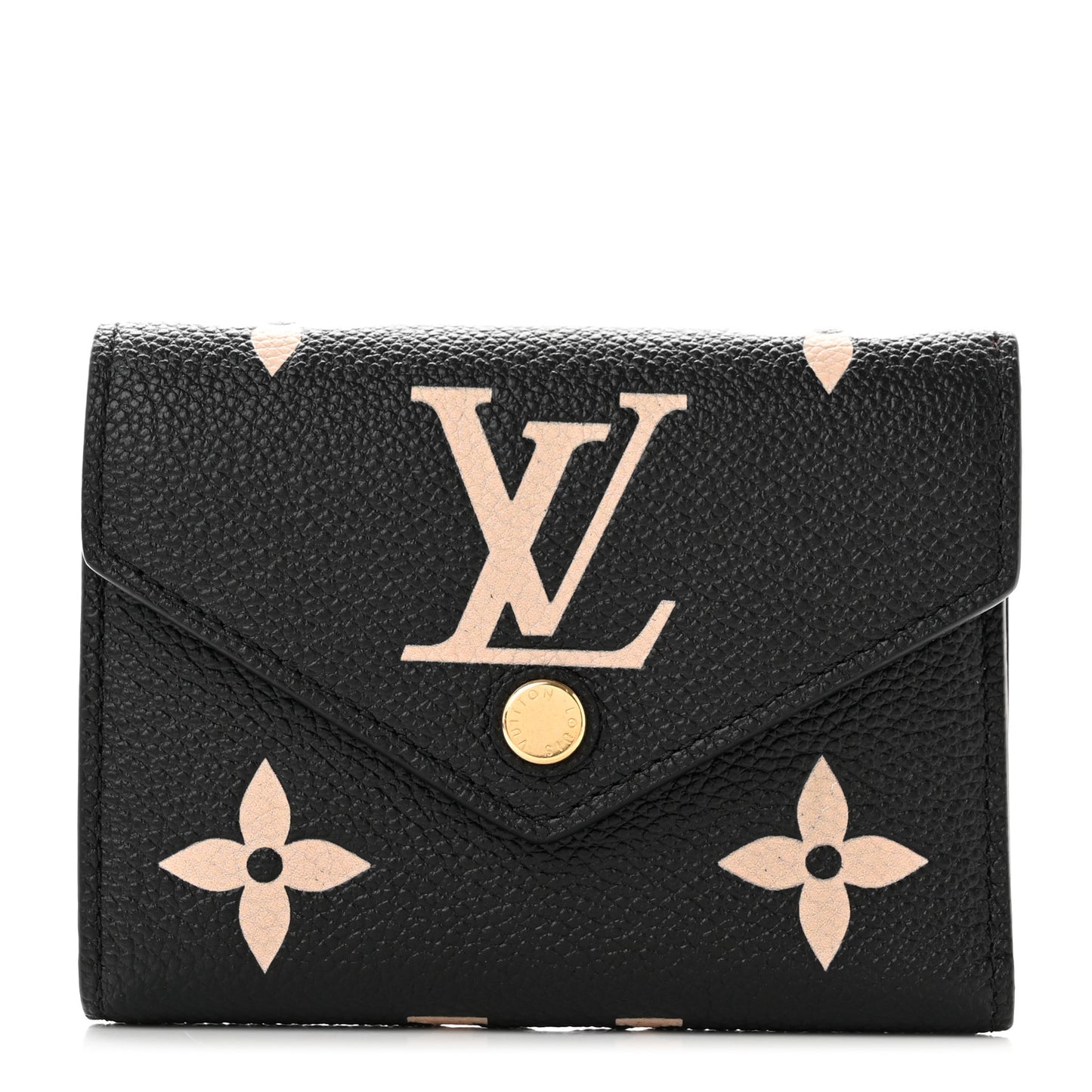 Empreinte Monogram Giant Victorine Wallet Black Beige