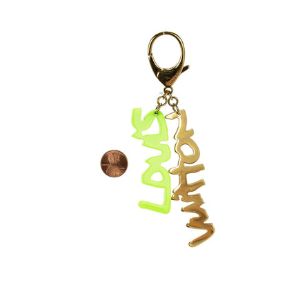 Louis Vuitton Graffiti Bag Charm Green 2 of 4