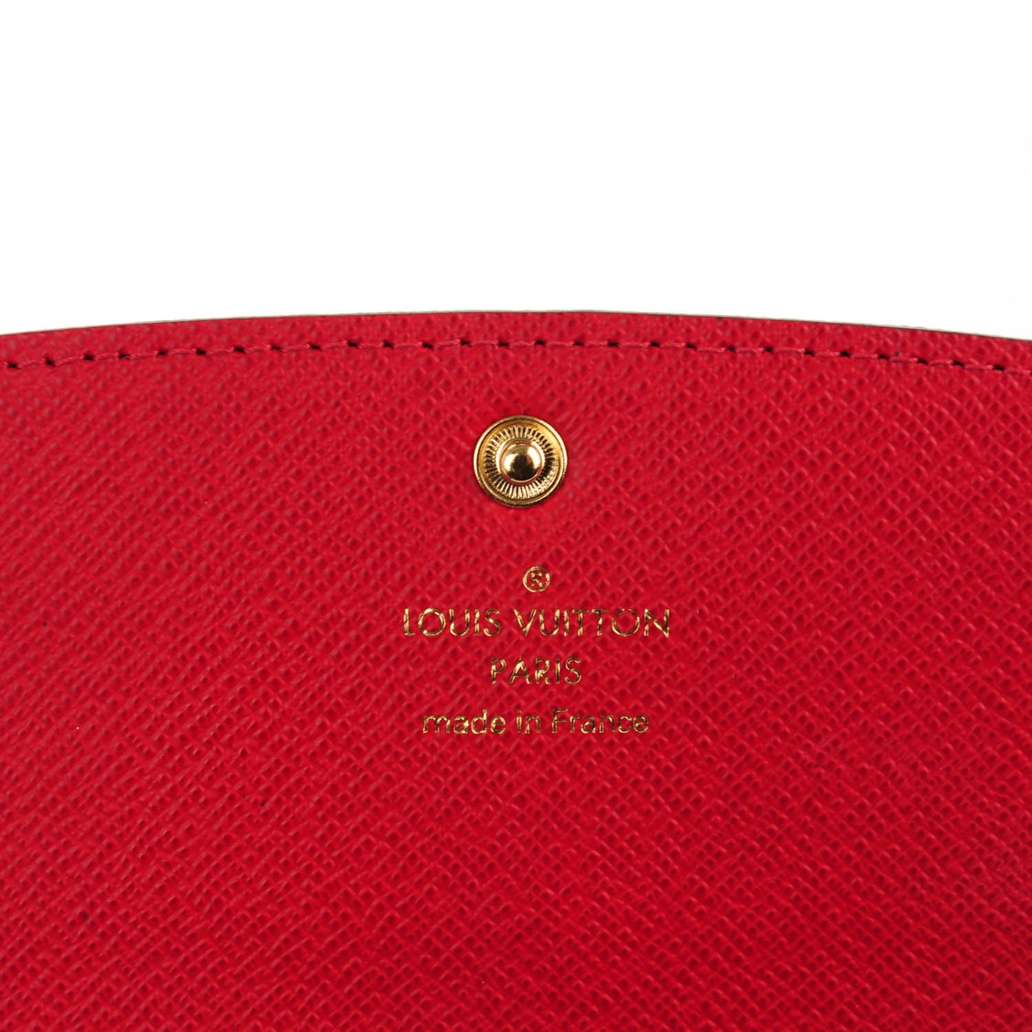 Damier Ebene Emilie Wallet Red