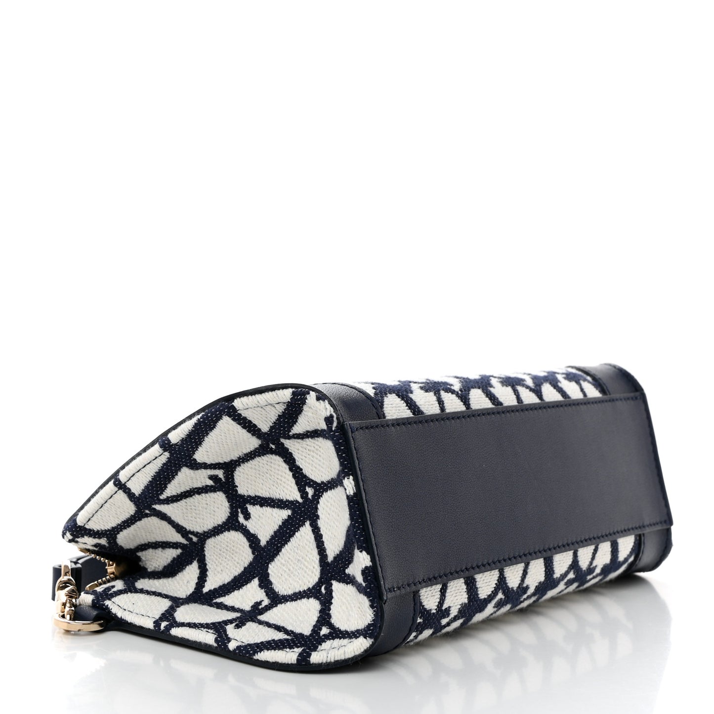 Toile Iconographe Cotton Medium Vlogo Wristlet Cosmetic Case White Worker