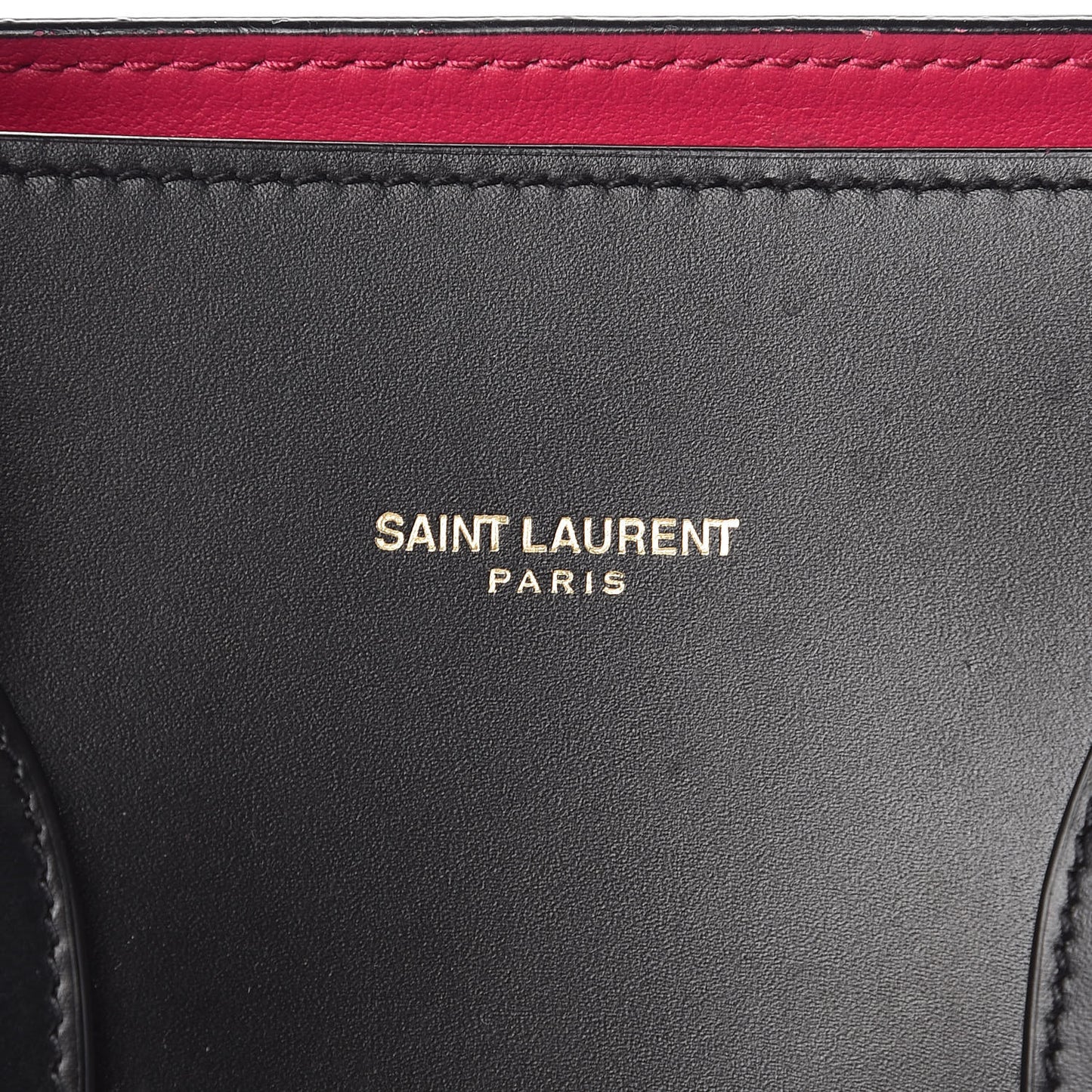 Calfskin Small Sac De Jour Black Fuchsia