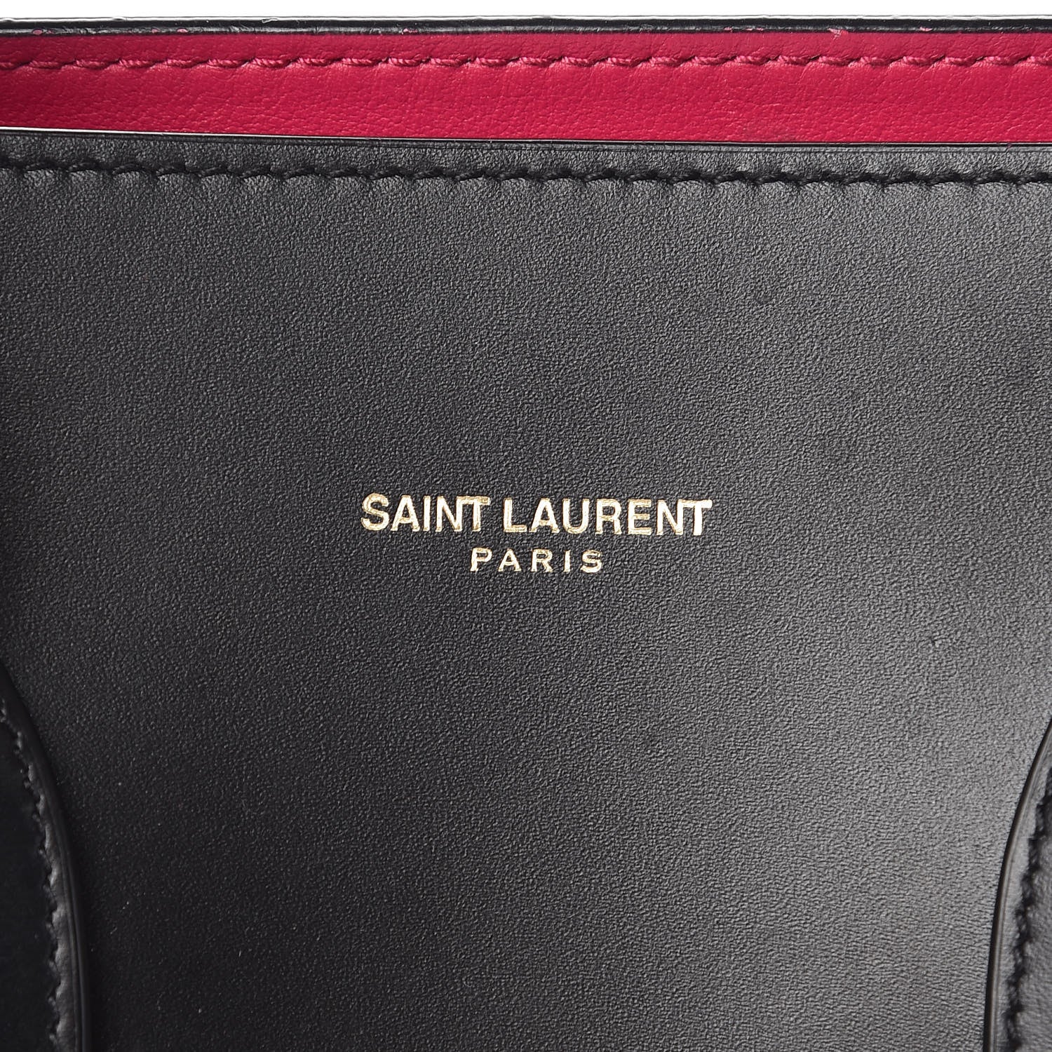 Saint Laurent Calfskin Small Sac De Jour Black Fuchsia 7 of 15