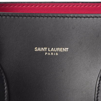 Saint Laurent Calfskin Small Sac De Jour Black Fuchsia 7 of 15