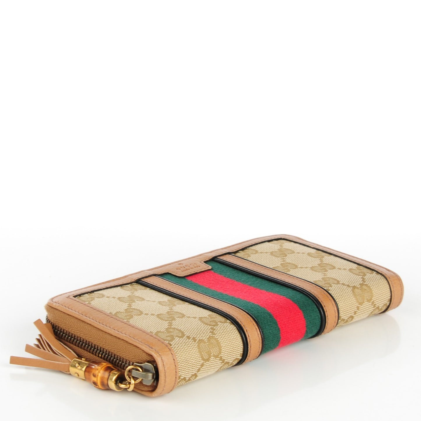 Monogram Web Rania Zip Around Wallet Khaki