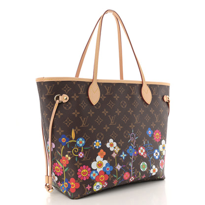 Louis Vuitton LV X TM Monogram Flowers Neverfull MM 4 of 11