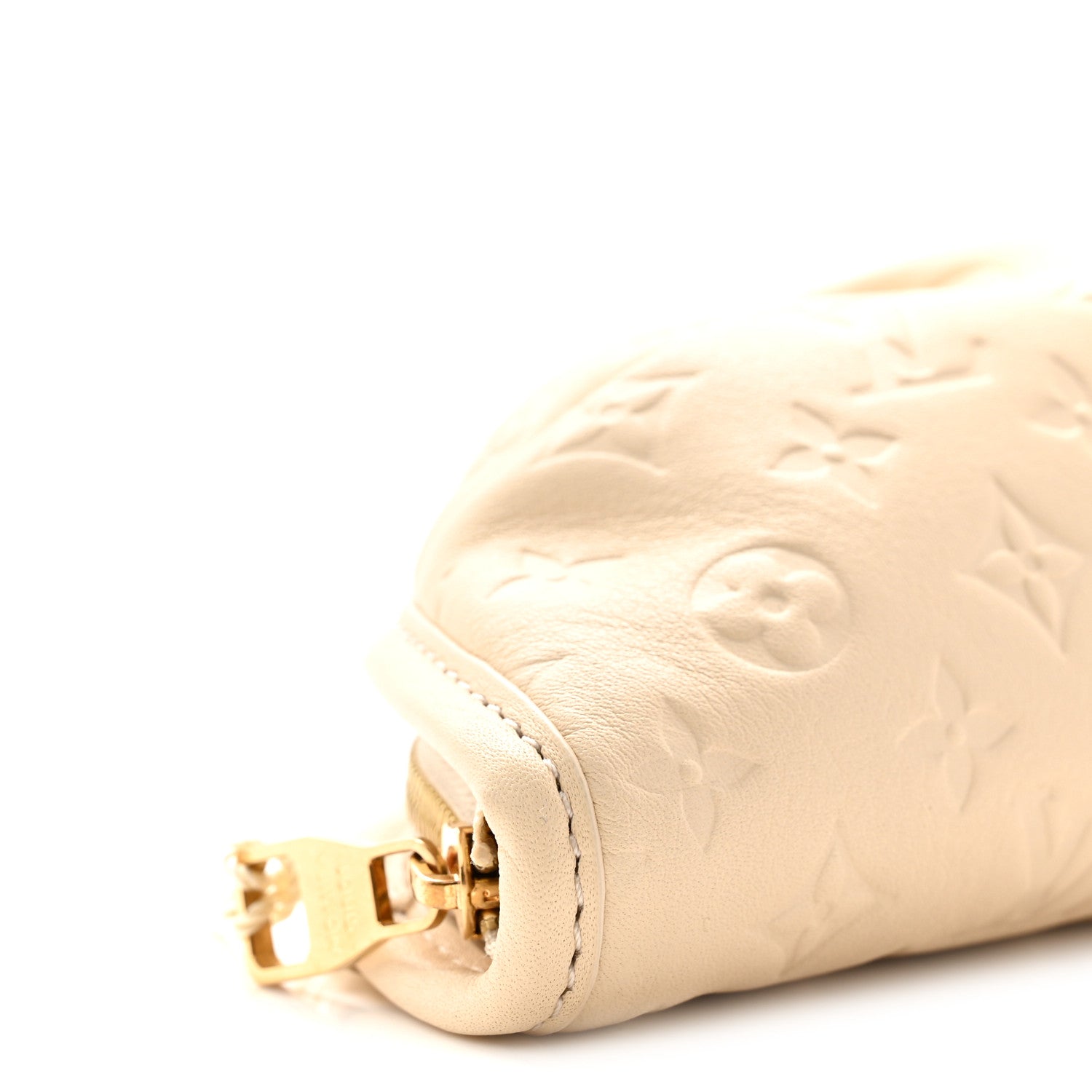 Louis Vuitton Calfskin Monogram Gyoza Key Pouch Beige 7 of 8