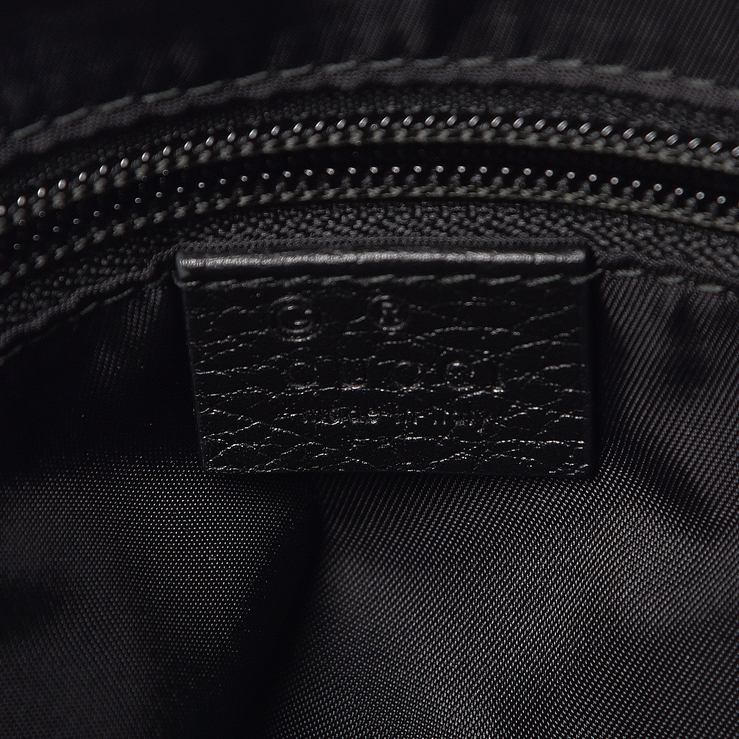 Gucci Nylon Monogram Dollar Calfskin Flat Messenger Bag Black 7 of 10