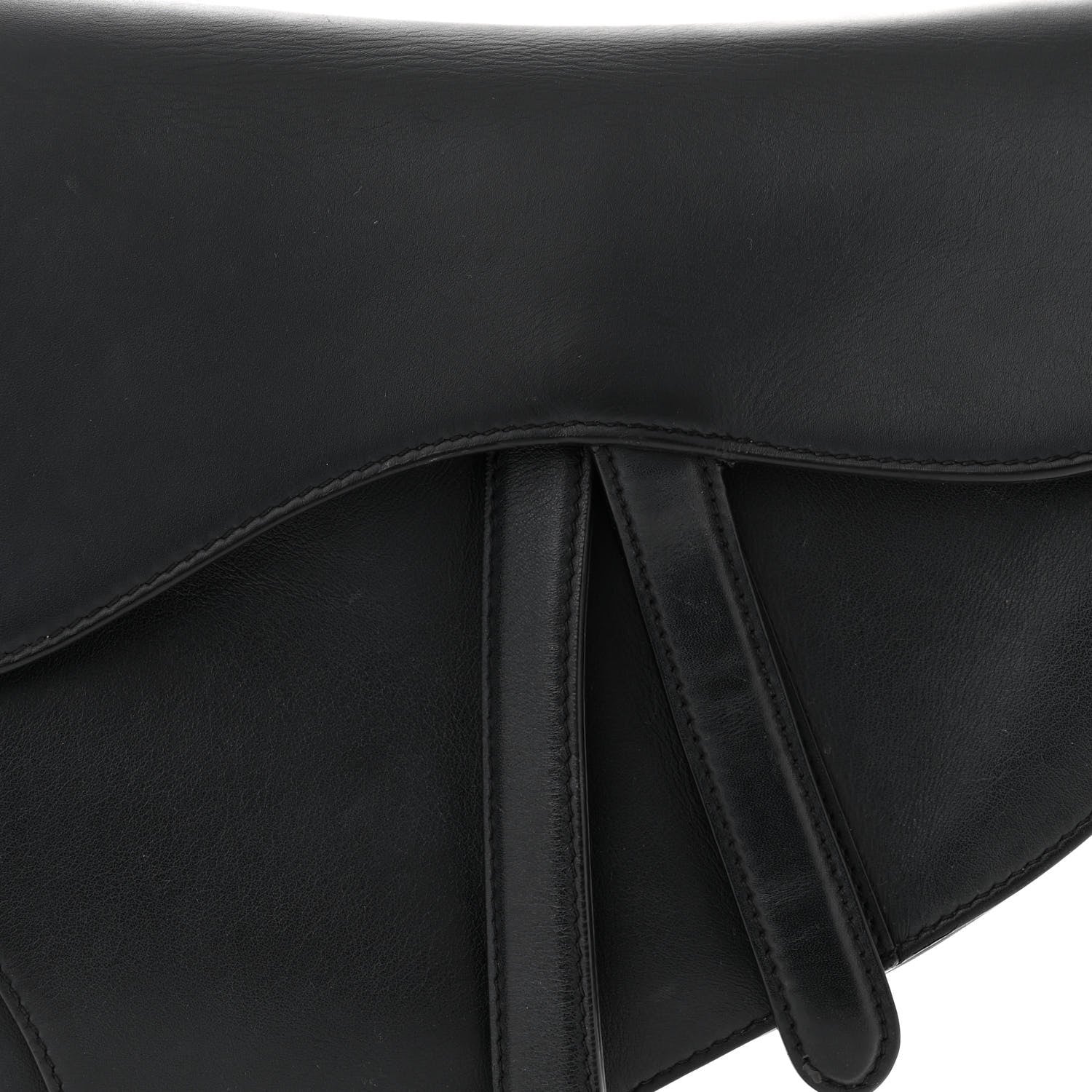 Christian Dior Ultra Matte Calfskin Saddle Bag Black 8 of 14