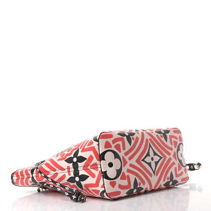 Louis Vuitton Monogram Giant Crafty Neverfull MM Creme Rouge Black 4 of 9