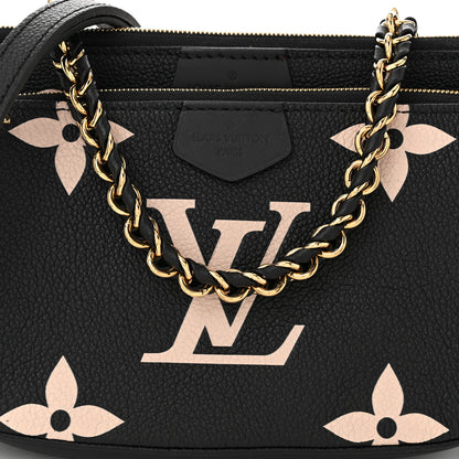 Louis Vuitton Empreinte Monogram Giant Multi Pochette Accessories Black Beige 9 of 11