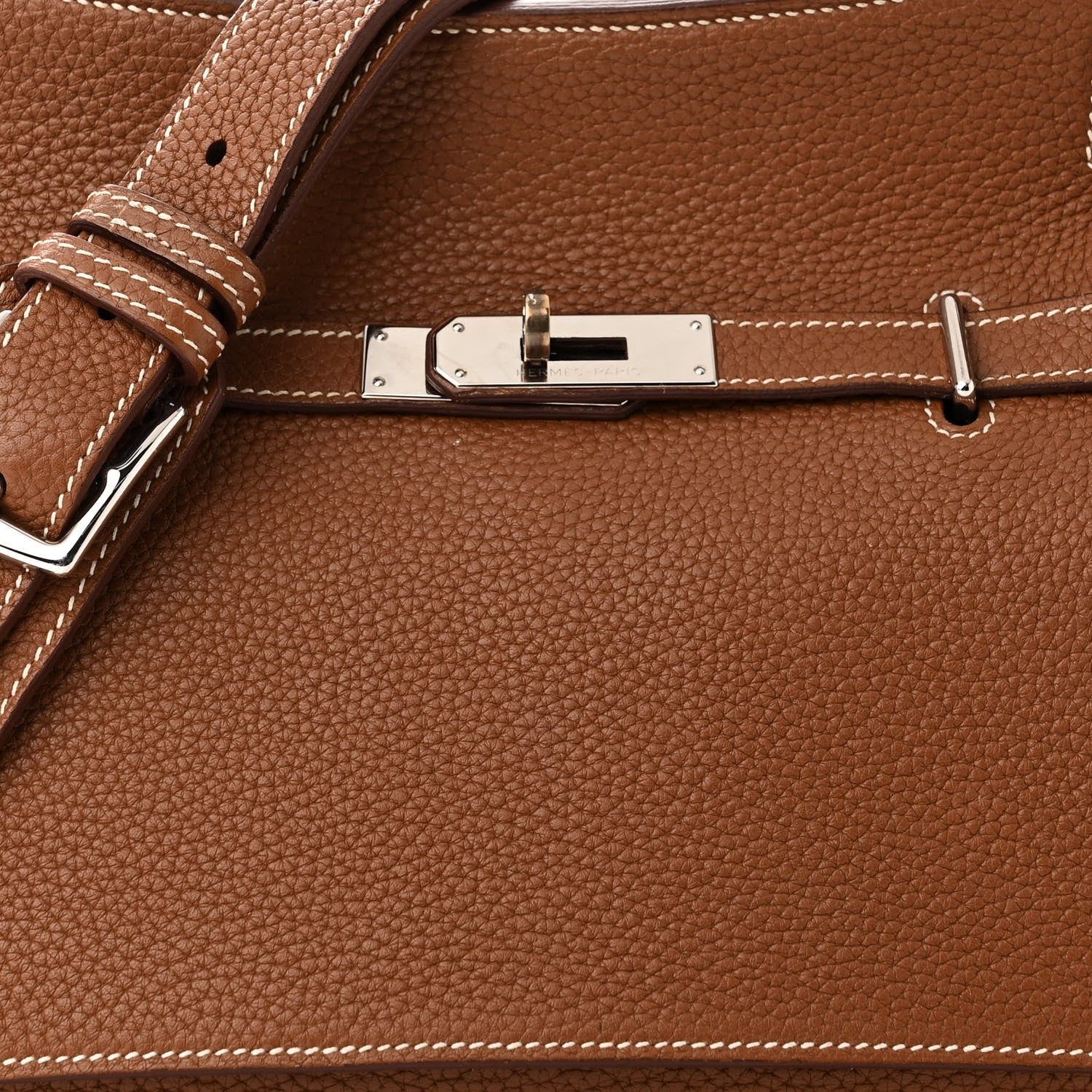 Hermes Taurillon Clemence Jypsiere 28 Gold 8 of 12