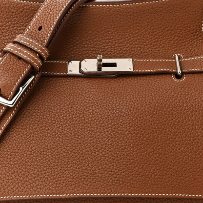 Hermes Taurillon Clemence Jypsiere 28 Gold 8 of 12