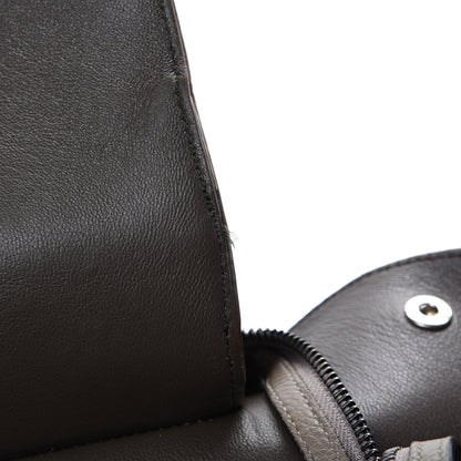 Celine Drummed Calfskin Suede Medium Trapeze Souris 6 of 22