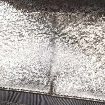 Chanel Metallic Calfskin Quilted Medium Boy Flap Silver 10 of 15