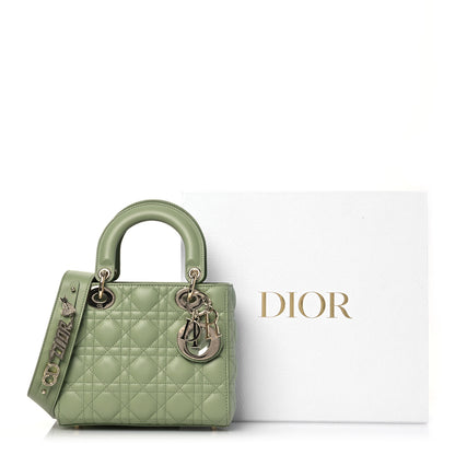 Christian Dior Lambskin Cannage Small My ABCDior Lady Dior Green 15 of 15