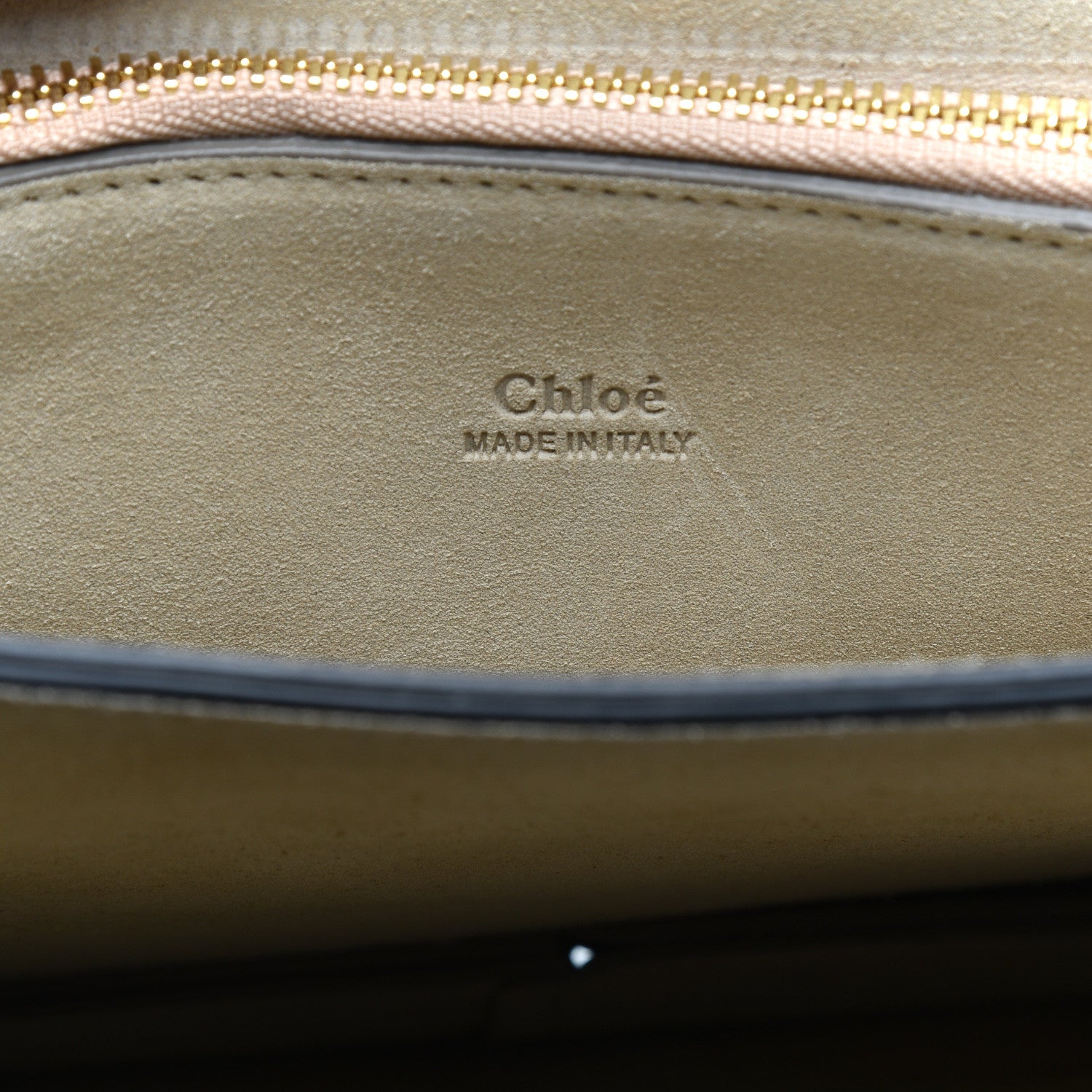 Chloe Calfskin Suede Studded Medium Faye Shoulder Bag Black 5 of 9